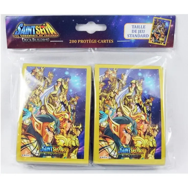yoka saint seiya deckbuilding protège cartes or